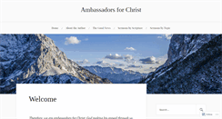 Desktop Screenshot of godsambassadors.com
