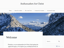 Tablet Screenshot of godsambassadors.com